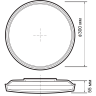 Светильник светодиодный декоративный JAZZWAY PPB OPAL 36Вт 4000К WH d300X55 IP20 настенно-потолочный бытовой 5060845